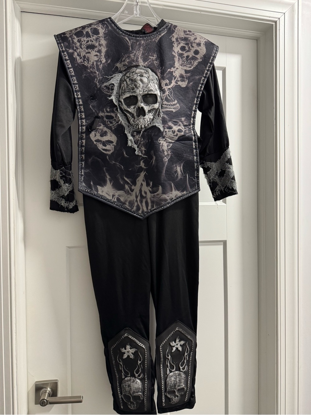 Kids Black Skull Ghost Costume - Unbranded